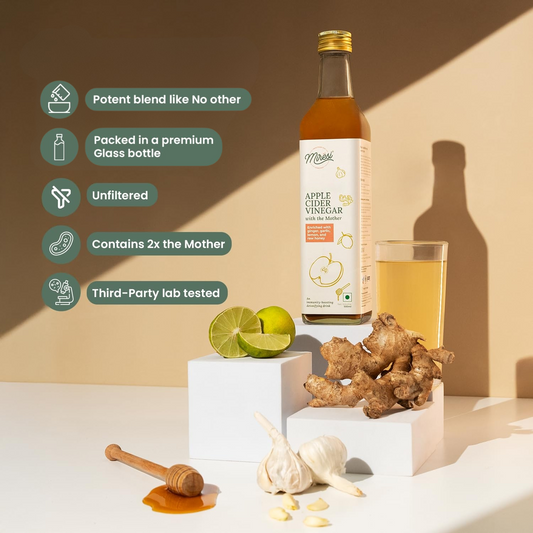 ACV-Enriched with Ginger, Garlic, Lemon, and Raw Honey