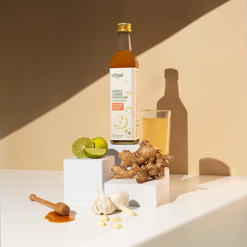 ACV-Enriched with Ginger, Garlic, Lemon, and Raw Honey