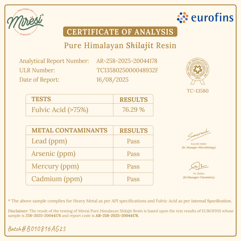 Shilajit Resin